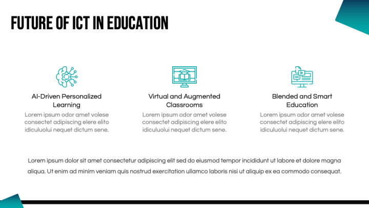 ICT in Education PowerPoint and Google Slides Template - PPT Slides