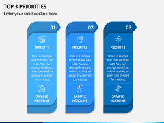 Top 3 Priorities PPT Slide 1