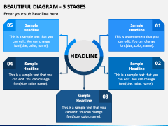 Beautiful Diagram - 5 Stages PPT Slide 2