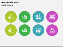 Gardening Icons PPT Slide 1