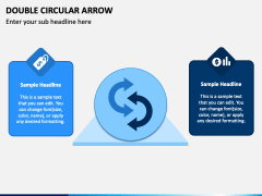 Double Circular Arrow for PowerPoint and Google Slides - PPT Slides