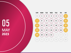 Calendar 2023 Type 3 PPT Slide 6