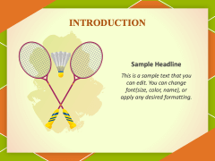 Badminton Presentation Theme - Free Download | PowerPoint Template ...