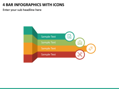 4 Bar Infographics with Icons PPT Slide 2