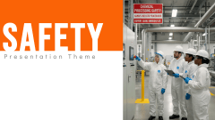 Safety Presentation Theme PPT Slide 1