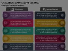 Challenges and Lessons Learned Animated Presentation - SketchBubble