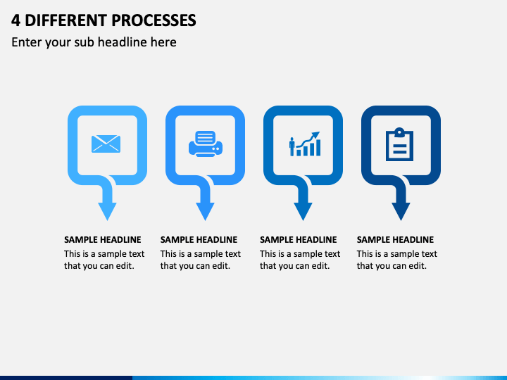 4 Different Processes PPT Slide 1