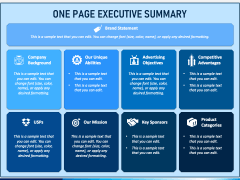 One Page Executive Summary PowerPoint and Google Slides Template - PPT ...