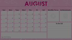 August Planner Animated Presentation - SketchBubble