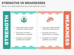 Strengths Vs Weaknesses PPT Slide 1