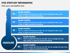 Five Steps Key Infographic PPT Slide 2