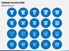 Roman Pillar Icons PPT Slide 2