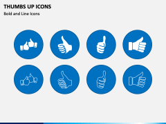 Thumbs Up Icons PPT Slide 1