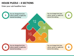 House Puzzle – 4 Sections PPT Slide 2