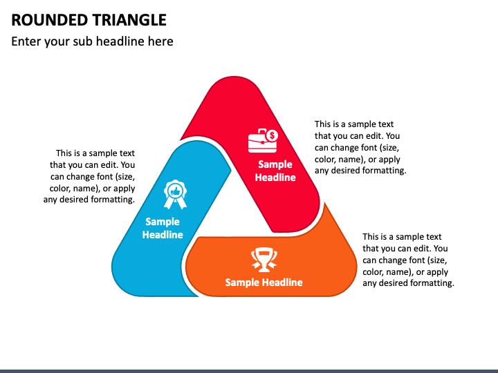 Rounded Triangle PPT Slide 1