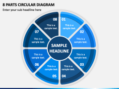 8 Parts Circular Diagram PPT Slide 2
