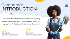 Cleaning Service Company Profile PPT Slide 3