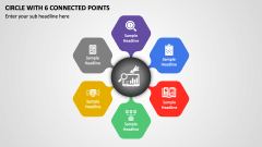 Circle with 6 Connected Points PPT Slide 1