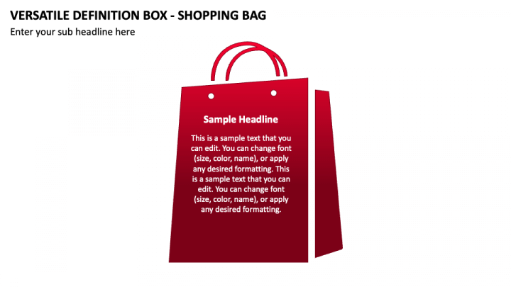 Versatile Definition Box - Shopping Bag PPT Slide 1