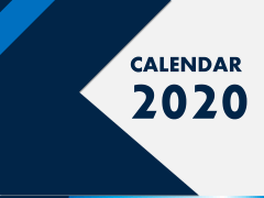 Calendar 2020 - Type 4 PPT Slide 1