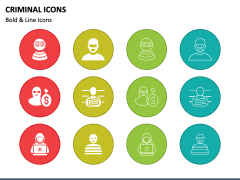 Criminal Icons PPT Slide 1