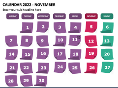 Calendar 2022 PPT Slide 11