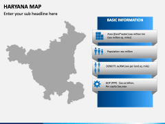 Haryana Map PPT Slide 4