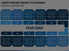 Linear Timeline January to December Animated Presentation - SketchBubble
