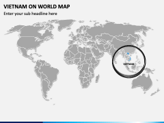 Vietnam on World Map PPT Slide 2