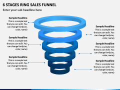 6 Stages Ring Sales Funnel PPT Slide 1