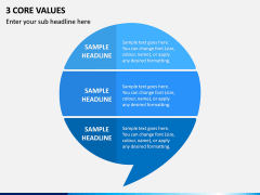 3 Core Values PPT Slide 1