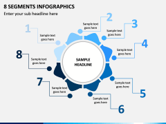 8 Segments Infographics PPT Slide 1