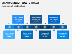 Creative Linear Flow - 7 Phases PPT Slide 2
