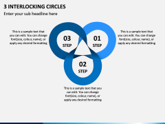 3 Interlocking Circles PPT Slide 1