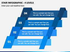 Stair Infographic - 4 Levels PPT Slide 2