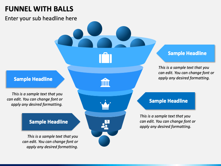 Funnel with Balls PPT Slide 1