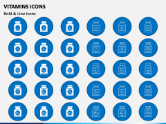 Vitamins Icons PPT Slide 1