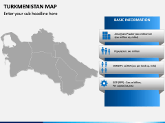 Turkmenistan Map PPT Slide 4