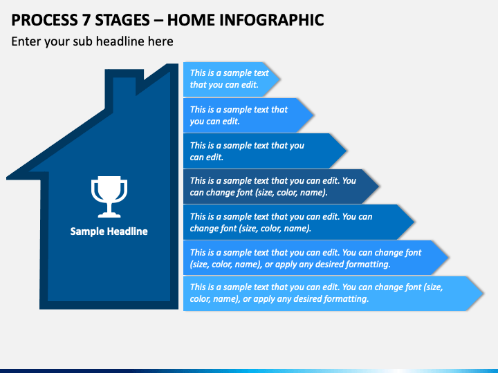 Process 7 Stages - Home Infographic PPT Slide 1
