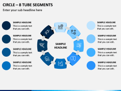 Circle – 8 Tube Segments PPT Slide 1