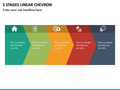 5 Stages Linear Chevron PPT Slide 2