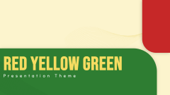 Red Yellow Green Presentation Theme PPT Slide 1