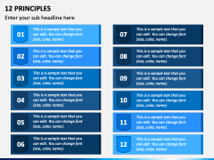 12 Principles PowerPoint Template and Google Slides Theme