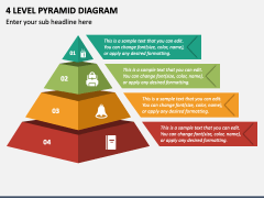 4 Level Pyramid Diagram PPT Slide 2