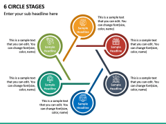 6 Circle Stages PPT Slide 2
