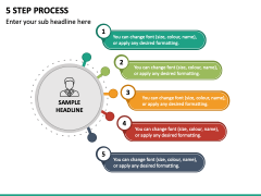 5 Step Process PPT Slide 2