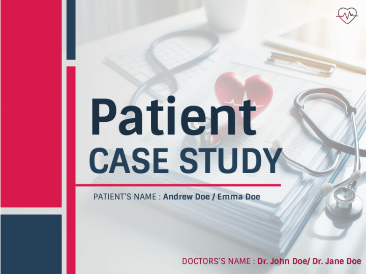 Patient Case Study Presentation PPT Slide 1