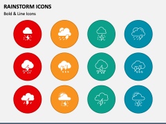 Rainstorm Icons for PowerPoint and Google Slides - PPT Slides