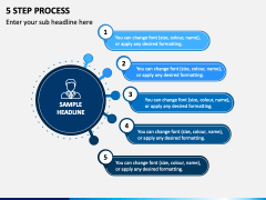 5 Step Process PPT Slide 1