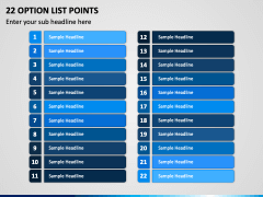 22 Option List Points PPT Slide 2